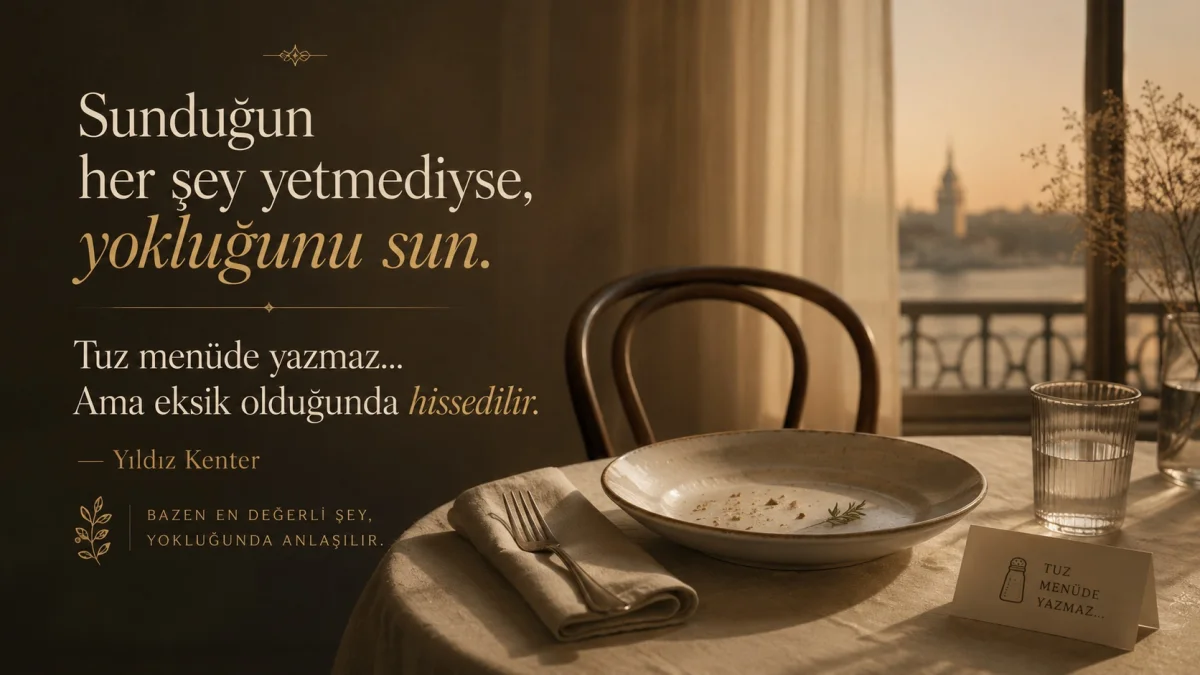 Yıldız Kenter’e atfedilen söz: Yokluğun sessiz gücü